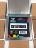 Vandor Tetris Coaster Set of 10 In Tin Metal Container