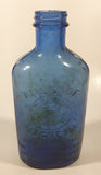 Antique The Chas H. Phillips Chemical Company Milk Of Magnesia 7 1/2" Tall Cobalt Blue Medicine Bottle Glenbrook Conn