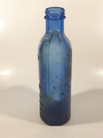 Antique The Chas H. Phillips Chemical Company Milk Of Magnesia 7 1/2" Tall Cobalt Blue Medicine Bottle Glenbrook Conn