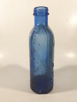 Antique The Chas H. Phillips Chemical Company Milk Of Magnesia 7 1/2" Tall Cobalt Blue Medicine Bottle Glenbrook Conn