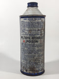 Vintage Hard To Find Whiz Hollingshead Zorbit Gas-Line Anti-Freeze 7 1/8" Tall Metal Can