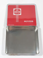 Vintage Agio Petitos 20 Cigars Red Hinged Tin Metal Case Holder Made in Holland
