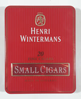 Vintage Henri Wintermans 20 Fine Cigars Small Cigars Red Hinged Tin Metal Case Holder Made in Holland