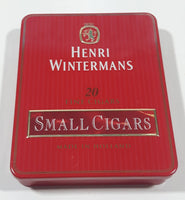 Vintage Henri Wintermans 20 Fine Cigars Small Cigars Red Hinged Tin Metal Case Holder Made in Holland