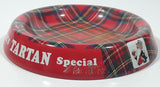 Vintage Younger's Tartan Special Beer Plaid 5 7/8" Metal Ash Tray