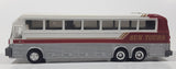 1994 Road Champs Tour Buses Eagle Coach Bus Sun Tours Canyonlands White and Red Die Cast Toy Car Vehicle