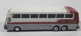 1994 Road Champs Tour Buses Eagle Coach Bus Sun Tours Canyonlands White and Red Die Cast Toy Car Vehicle