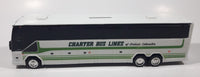 Charter Bus Lines of British Columbia Prevost Coach Bus White Plastic Toy Coin Bank
