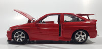 Maisto Ford Escort RS Cosworth Red 1/24 Scale Die Cast Toy Car Vehicle with Opening Doors Hood and Hatch