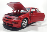 Maisto Ford Escort RS Cosworth Red 1/24 Scale Die Cast Toy Car Vehicle with Opening Doors Hood and Hatch