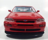 Maisto Ford Escort RS Cosworth Red 1/24 Scale Die Cast Toy Car Vehicle with Opening Doors Hood and Hatch