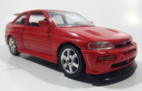 Maisto Ford Escort RS Cosworth Red 1/24 Scale Die Cast Toy Car Vehicle with Opening Doors Hood and Hatch