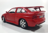 Maisto Ford Escort RS Cosworth Red 1/24 Scale Die Cast Toy Car Vehicle with Opening Doors Hood and Hatch