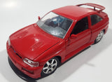 Maisto Ford Escort RS Cosworth Red 1/24 Scale Die Cast Toy Car Vehicle with Opening Doors Hood and Hatch