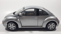 Maisto Volkswagen New Beetle Silver 1/18 Scale Die Cast Toy Car Vehicle with Opening Doors Hood and Hatch