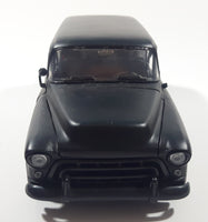 Jada Toys 1957 Chevrolet Suburban Matte Black 1/24 Scale Die Cast Toy Car Vehicle with Opening Doors Hood and Hatch