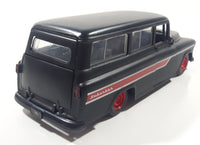 Jada Toys 1957 Chevrolet Suburban Matte Black 1/24 Scale Die Cast Toy Car Vehicle with Opening Doors Hood and Hatch