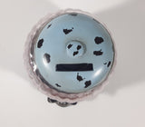 Vintage Style Light Blue with Black Spots 9 3/4" Tall Gumball Dispenser Vending Machine Ceramic and Amethyst Purple Glass Coin Bank