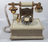 Vintage Northern Telecom French Victorian Style Cherubs Wood Based Rotary Telephone