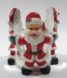 Santa Claus 3 3/4" Tall Heavy Resin Candle Holder