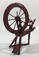 Vintage Spinning Wheel 6 1/4" Wide Wood Doll House Furniture