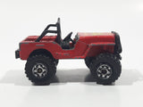 1984 Matchbox Jeep 4x4 Golden Eagle Red Die Cast Toy Car Vehicle Made in Macau