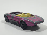 Rare Vintage 1970 Lesney Superfast Matchbox R Series No. 38 Hot Rod Draguar Pink Die Cast Toy Car Vehicle