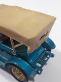 Vintage Lesney Matchbox Models of YesterYear No. Y-12 1909 Thomas Flyabout Teal Blue Die Cast Toy Antique Car Vehicle Busted Roof