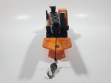 1980 Buddy L Crane Semi Trailer Orange Plastic and Pressed Steel Toy Car Vehicle Made in Japan