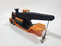 1980 Buddy L Crane Semi Trailer Orange Plastic and Pressed Steel Toy Car Vehicle Made in Japan