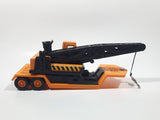 1980 Buddy L Crane Semi Trailer Orange Plastic and Pressed Steel Toy Car Vehicle Made in Japan