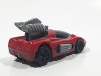 1994 McDonald's Hot Wheels Back Burner Dark Red Die Cast Toy Car Vehicle