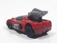 1994 McDonald's Hot Wheels Back Burner Dark Red Die Cast Toy Car Vehicle