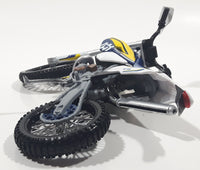 Husqvarna FE 501 Dirt Bike White Blue Yellow Plastic Die Cast Toy Vehicle