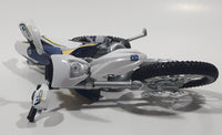 Husqvarna FE 501 Dirt Bike White Blue Yellow Plastic Die Cast Toy Vehicle