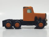 Vintage 1980 Buddy L Peterbilt Semi Truck Tractor Rig Orange Pressed Steel and Plastic Toy Car Vehicle