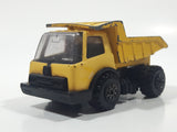 Vintage 1970s Tonka Dump Truck Yellow Pressed Steel Die Cast Toy Car Construction Equipment Vehicle Made in Japan