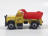 1992 Matchbox Highway Maintenance Truck Yellow and Red Die Cast Toy Car Vehicle