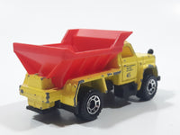 1992 Matchbox Highway Maintenance Truck Yellow and Red Die Cast Toy Car Vehicle