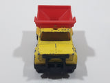 1992 Matchbox Highway Maintenance Truck Yellow and Red Die Cast Toy Car Vehicle