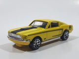 2008 Matchbox '68 Ford Mustang Cobra Jet Yellow Die Cast Toy Muscle Car Vehicle