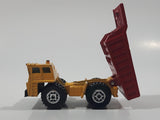 1992 Matchbox Faun Quarry Dump Truck Yellow and Red Die Cast Toy Car Vehicle