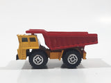 1992 Matchbox Faun Quarry Dump Truck Yellow and Red Die Cast Toy Car Vehicle