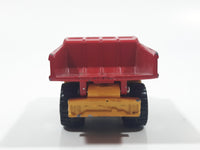 1992 Matchbox Faun Quarry Dump Truck Yellow and Red Die Cast Toy Car Vehicle