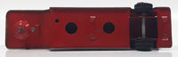 Vintage 1970s Tonka Fire Ladder Trailer Red 8" Long Pressed Steel Die Cast Toy Car Vehicle