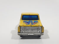 Vintage Soma Super Wheels 1973-80 Chevy Stepside Pickup Truck Yellow Die Cast Toy Car Vehicle Made in Hong Kong