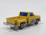 Vintage Soma Super Wheels 1973-80 Chevy Stepside Pickup Truck Yellow Die Cast Toy Car Vehicle Made in Hong Kong