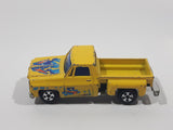 Vintage Soma Super Wheels 1973-80 Chevy Stepside Pickup Truck Yellow Die Cast Toy Car Vehicle Made in Hong Kong