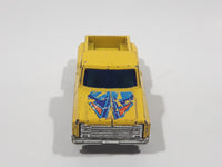 Vintage Soma Super Wheels 1973-80 Chevy Stepside Pickup Truck Yellow Die Cast Toy Car Vehicle Made in Hong Kong