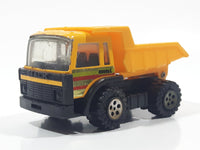 Vintage 1989 Buddy L Dump Truck Yellow Pressed Steel and Plastic Die Cast Toy Construction Equipment Vehicle